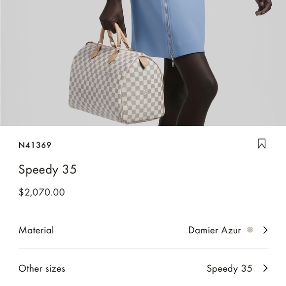 LV Speedy 35 - Damier Azur - Picture 14 of 14